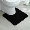 U-shaped Thickened Bathroom Floor Mat, Plush Material, Bathtub Absorbent Mat, Anti Slip Foot Mat, Bathroom Small Carpet, Entranc