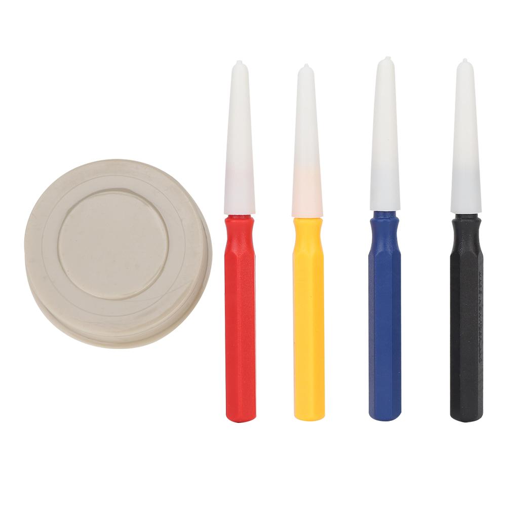 4Pcs Oil Pin Pen Dip  1Pc Oiler Dish Tool Set Watch Repairing Accessory(Oil Dish Pen Set )