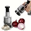 Многофункциональный кухонный инструмент, эффективный ручной чесночница, измельчитель овощей и лука, мини-измельчитель для домашней кухни, приготовления пищи