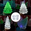 New DIY 3D Aromatherapy Candle Christmas Tree Silicone Mold Making Kit Handmade Soap Plaster Resin Baking Tools Holiday Gifts