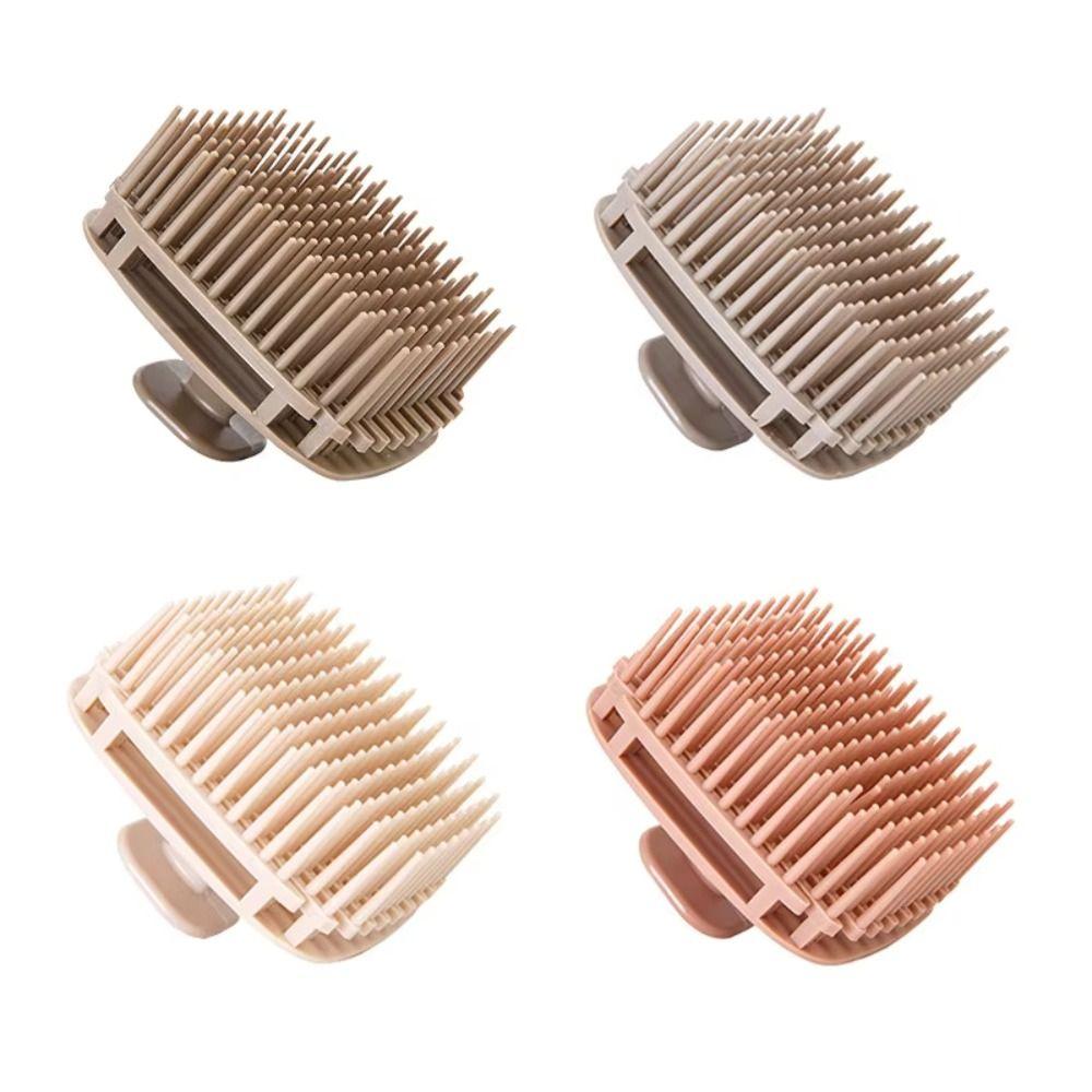 Square Shape Head Scalp Massage Comb Soft Body Massage Shower Brush Salon Hairdressing Tool Unisex
