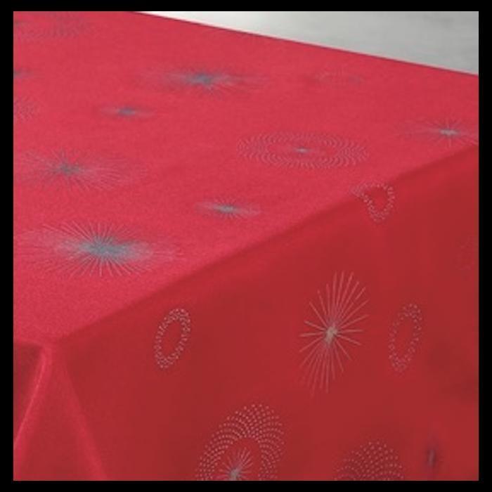 Nappes - PROMO LINGE - Polyester - 150x240cm - rouge