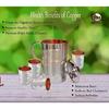 Handmade 1.6 Litre Pure Copper Steel JUG with 4 Copper Steel Glasses (300ml Each) Leak Proof