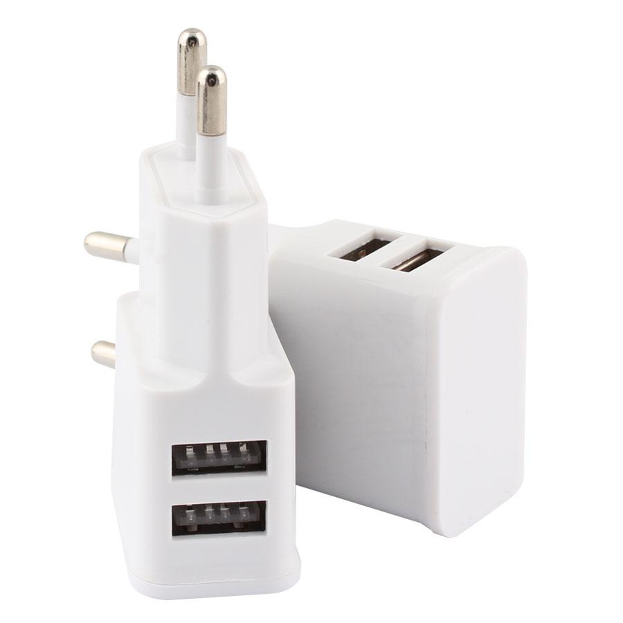 2 порта USB зарядное устройство для мобильного телефона 5 В/2 А ЕС вилка быстрая зарядка настенный адаптер для путешествий портативный быстрая зарядка черный/белый для iPhone