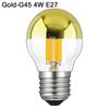 Bulbs New E27 Silver Light Ncandescent Mirror Reflection A60 Semi-plated Bulb LED Filament Bulb