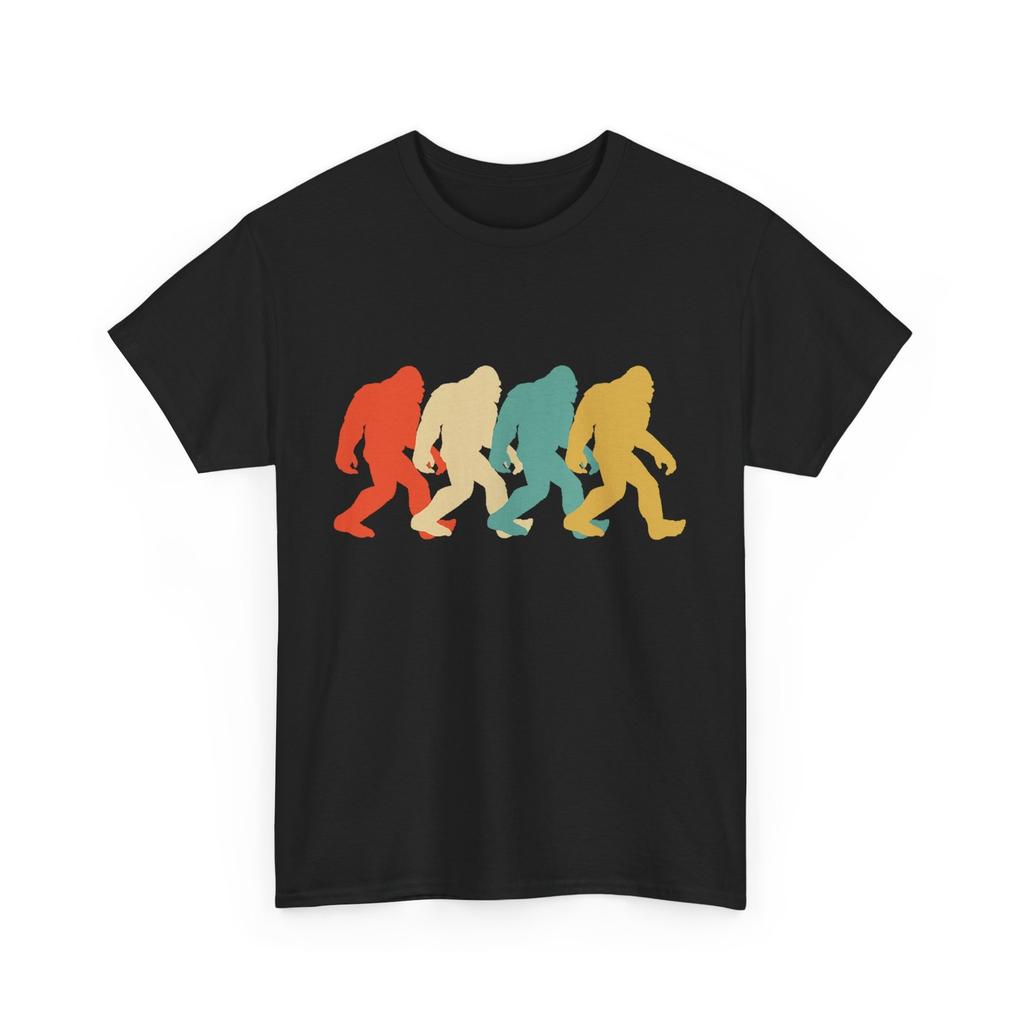 Bigfoot Silhouette T-shirt, Sasquatch Lovers Women Men Graphic T-Shirt