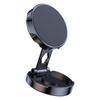Folding Magnetic Car Phone Holder 360 Degrees Rotation Stand Dashboard Cell Phone Bracket Mount Black