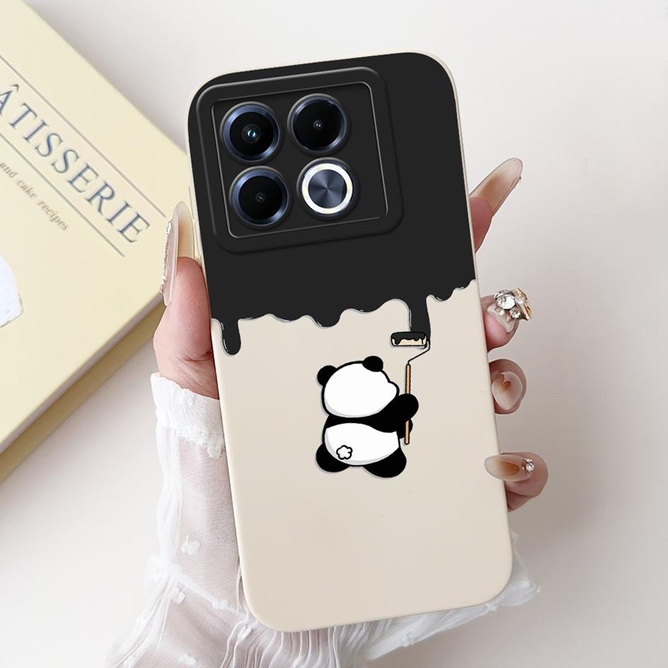 For Infinix Note 40 5G Case Cartoon Rabbit Flower Anti Slip Bumper Soft Silicone Cover For Infinix Note40 X6852 X6851 Phone Case