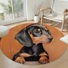 Dachshund Round Floor Mat Design for Dormitory Decorate room Hallway Bedrooms Antislip Round Carpet Decorate Offices