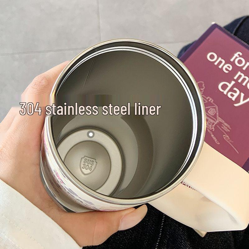 High-Capacity 316 Stainless Steel Insulated Straw Cup with Handle - Stylish New 2026 Design for Women