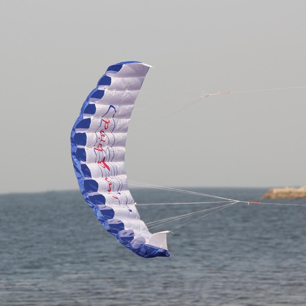 Двойной стропный кайт для трюков, мягкий спортивный пляжный кайт, профессиональный 1,4 м, парашютный кайт для сада