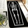 1pc Halloween Skeleton Coffin Non-Slip Rug, Machine Washable Floor Mat for Kitchen Dining Room Living Room Hallway Home Decor