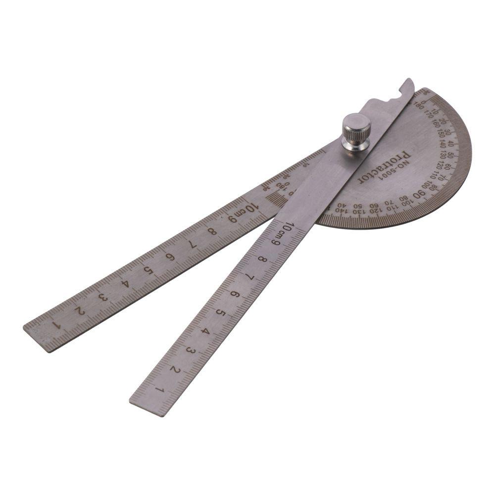 Two Arm Angle Finder 0-180 Degrees Protractor Angle Finder Measure Tool Protractors Work