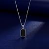 Retro Black Square Necklace Women's Year Niche Design Sense High Ins Necklace