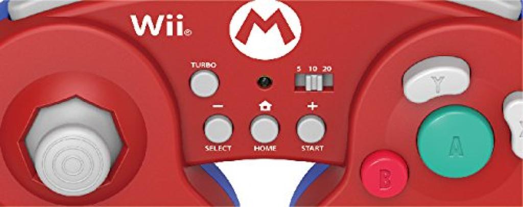 with Wii Hori Classic Controller for Wii U Mario [Compatible U/Wii]