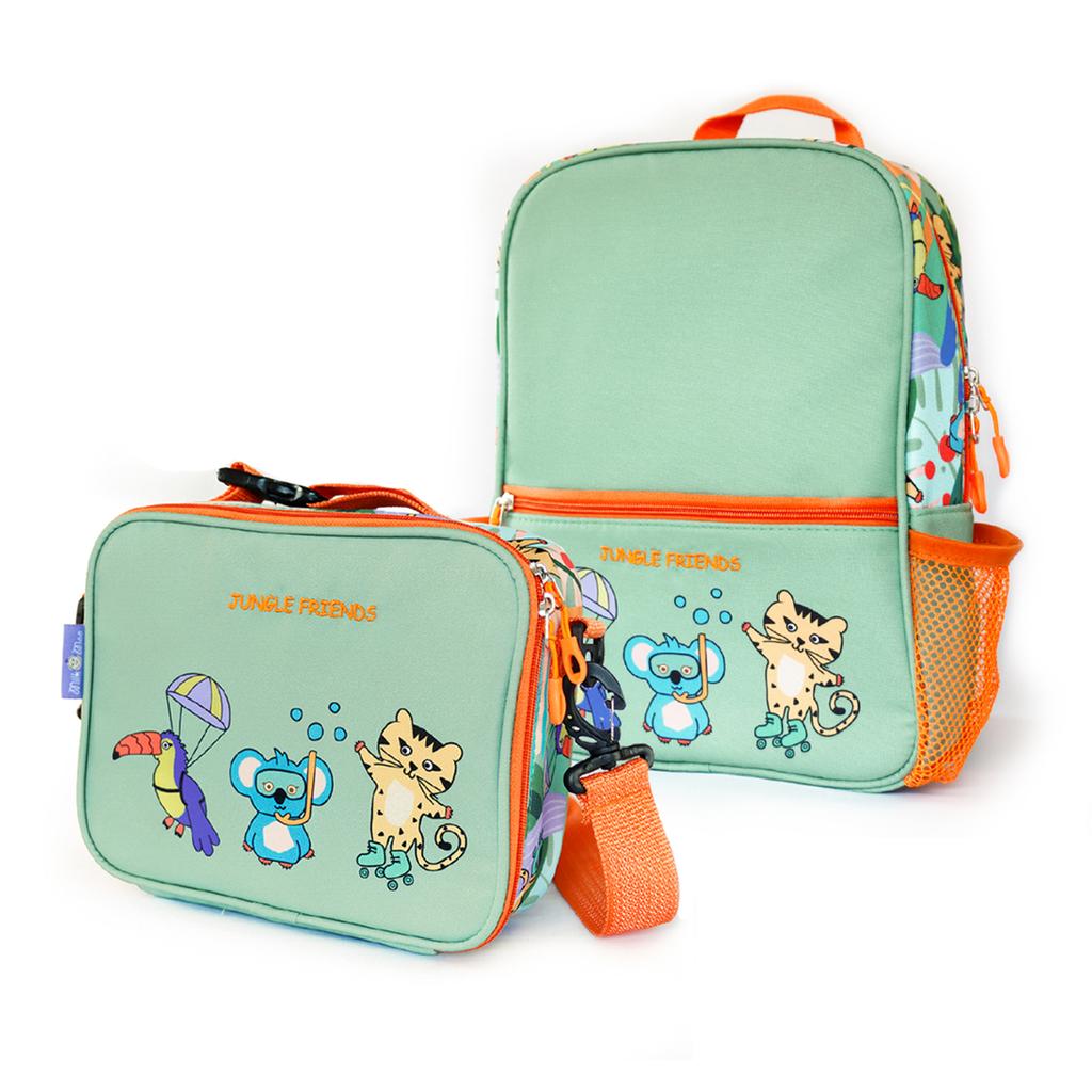 Milk&Moo Kids Backpack with Lunch Box, School Backpack Set for Girls and Boy