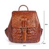 Johnature Винтажный женский рюкзак из натуральной кожи с тиснением под крокодила, многоцелевые дорожные сумки из воловьей кожи для отдыха
