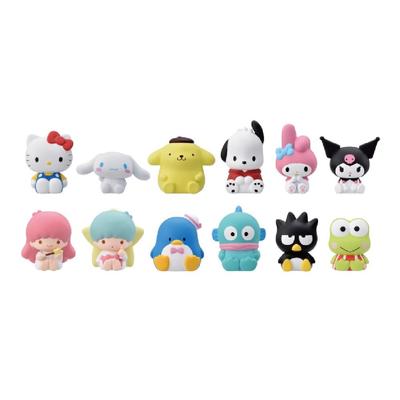 Ensky Мягкая виниловая кукла-маскот с персонажами Sanrio, продукт в коробке, прибл.. H35-55мм Изготовлен из ПВХ