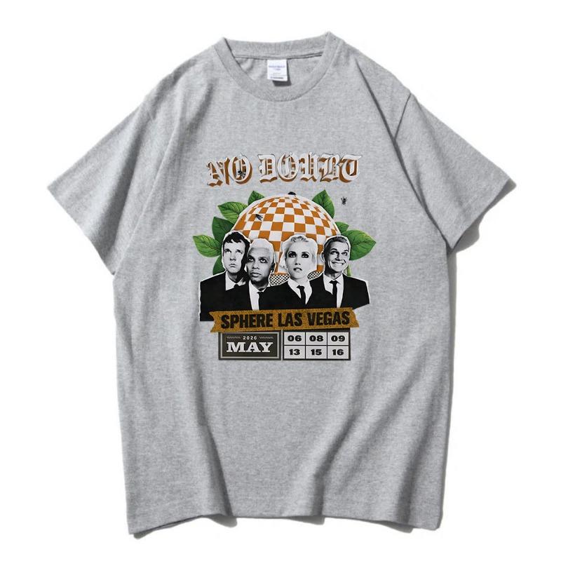 No Doubt SPHERE LAS VEGAS Tshirts Rock Band Graphic Printing T-shirt Short Sleeve Cotton Male Tees Unisex Streetwear women T Shirt