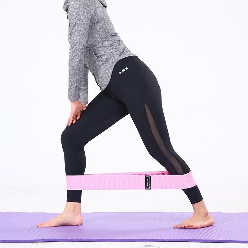 Hip Beauty Resistance Band Yoga Stretch Belt Hip Raise Shaping Fitness Exercise Squat Belt Tension Band Hip Beauty Belt Peach Hip