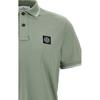 Stone Island Logo Patch Slim Fit Polo Shirt Men tops Green K1S1522002SCS0018-V0055