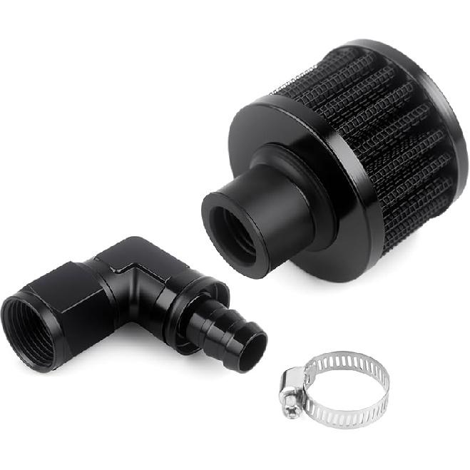 15Mm Fuel Cell Breather/Vent Air Filter 10AN Female Fitting Kit