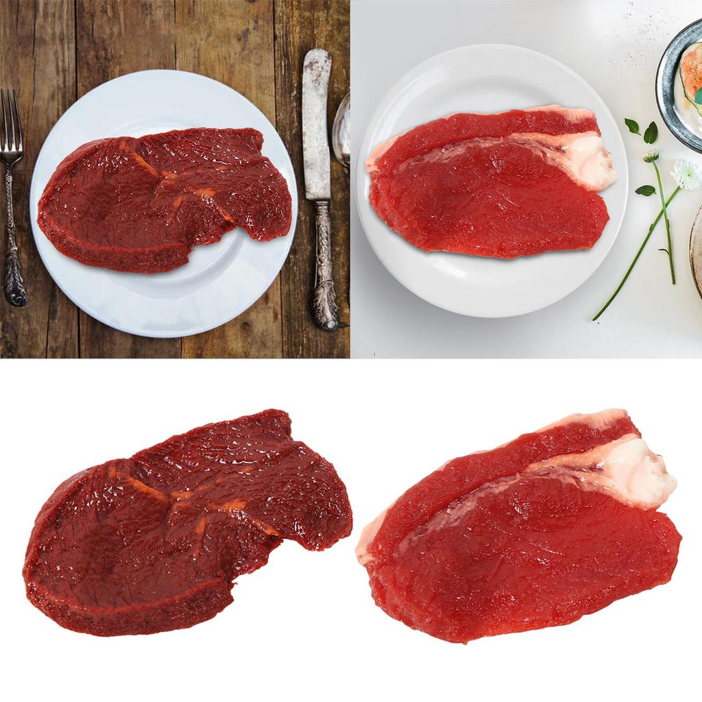 Realistic Simulation Meat Lifelike Fake Artificial Meat Meat Model for Hotel party Display Photography Props