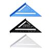 Carpentry Triangle Ruler Aluminum Alloy with Imperial and Metric Scales Triangle Ruler Protractor Fo