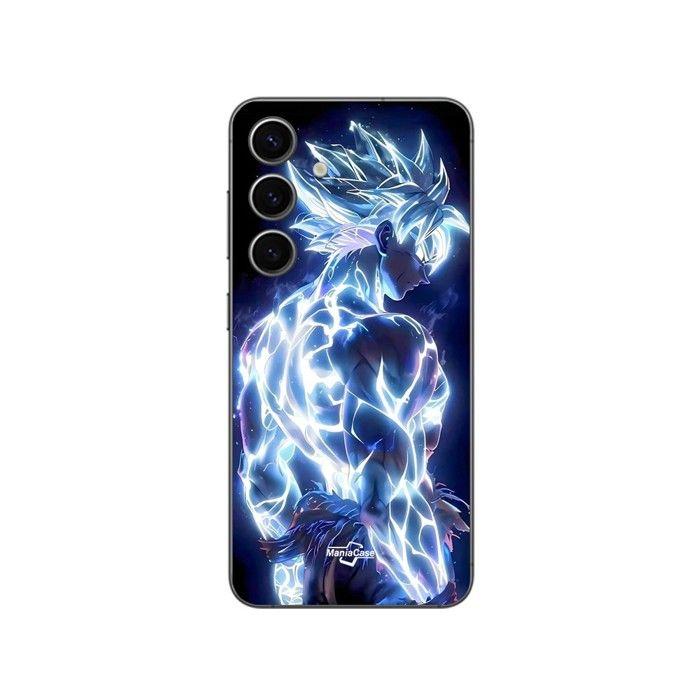 Чехол для Samsung Galaxy S24 Plus Dragon Ball Z Goku Ультра Инстинкт блестящий