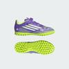 adidas F50 Club Hook-and-Loop Turf Boots Kids JI0033 Kids' Performance Sports Shoes Purple Rush / Cloud White / Lucid Lemon