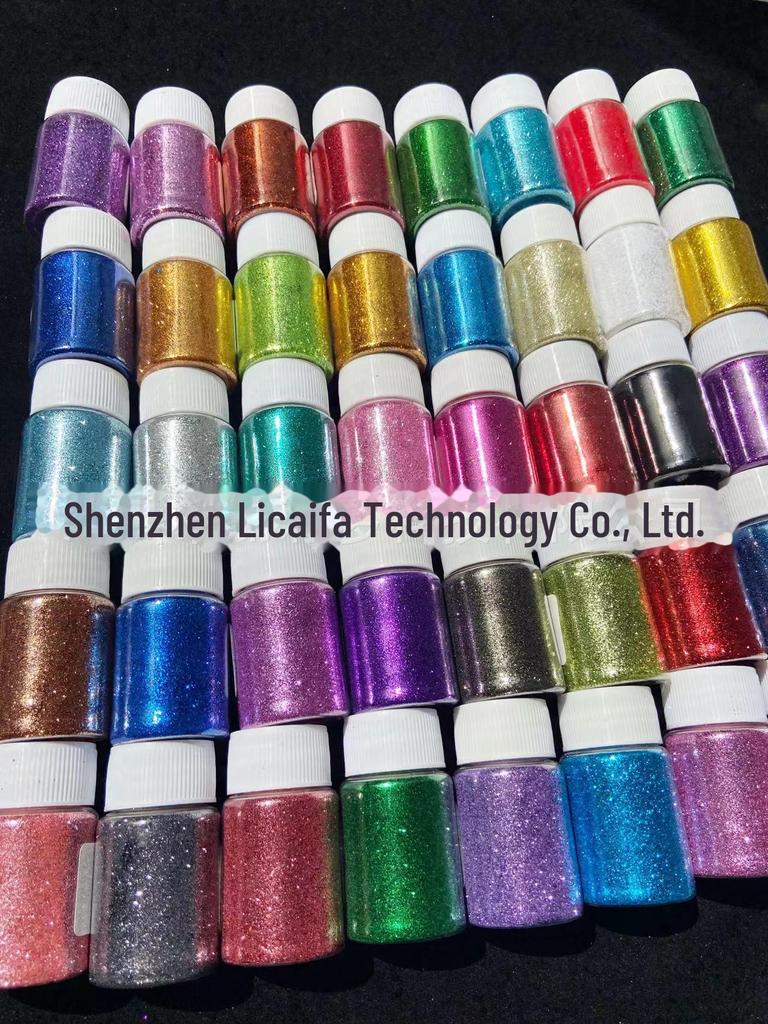 Блестящая пудра для ногтей 0,2 мм для самостоятельного нейл-арта с быстросохнущим клеем Crystal, маслом Quicksand и наполнителем Mahjong