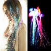Led Light Braided Luminescent Fiber Optic Hairpins Decorate Halloween Party Bar