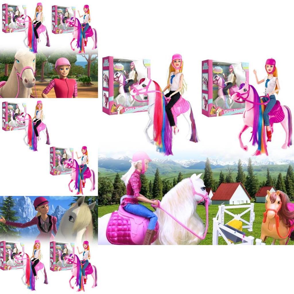 Realistic Movable Horse Saddle Model Set With Detachable Farm Stable Toys For Kids