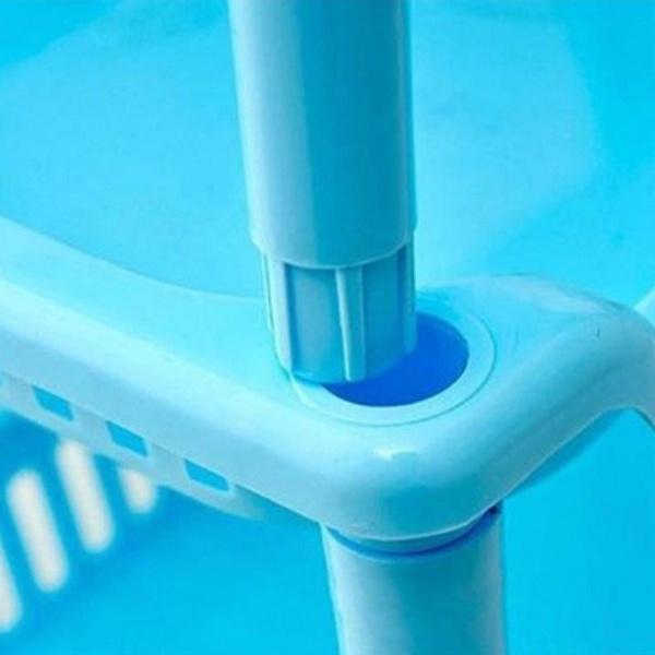 Nordic Style 3 Layers Corner Shelf Organizer Cabinet Bathroom Kitchen Sundries Plastic Storage Rack