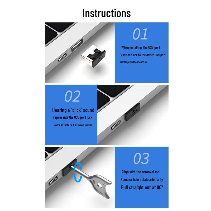 VIZICOM USB Port Blocker Security Kit