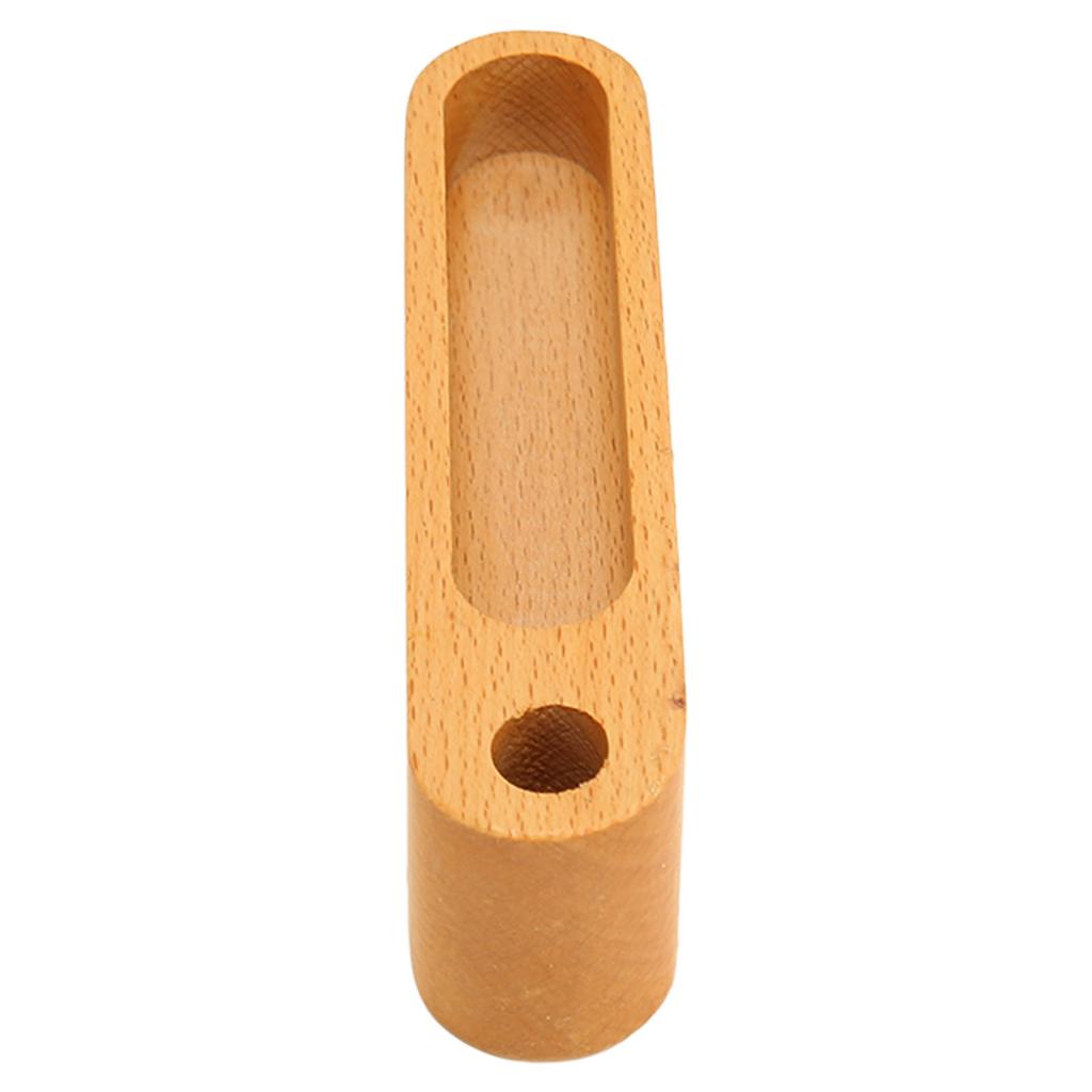 Деревянная настольная визитница с отверстием для ручки, элегантная подставка для образцов духов для салонов красоты