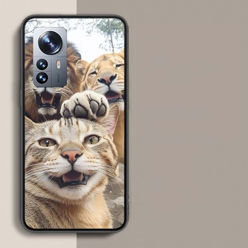 Чехол для телефона «Кошачий отпуск» для Redmi Note 15 Pro 5G 14 13 12 Pro Plus 11 11T 11E 11S 10 Pro 10S 9 9S Прозрачный чехол для телефона с подходящим