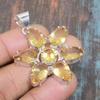 Beautiful Citrine Gemstone Handmade Jewelry Solid 925 Sterling Silver Pendant