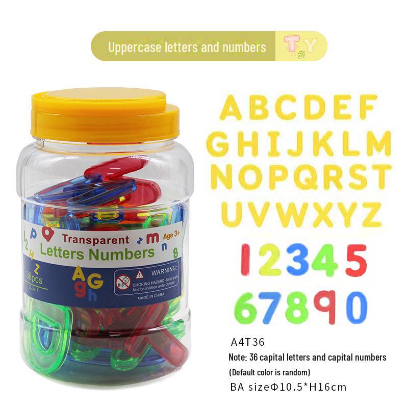 Прозрачные радужные заглавные буквы развивающие игрушки для раннего обучения по Монтессори
