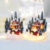 Luminous Resin House Christmas Ornament: Creative Holiday Decor & Gift