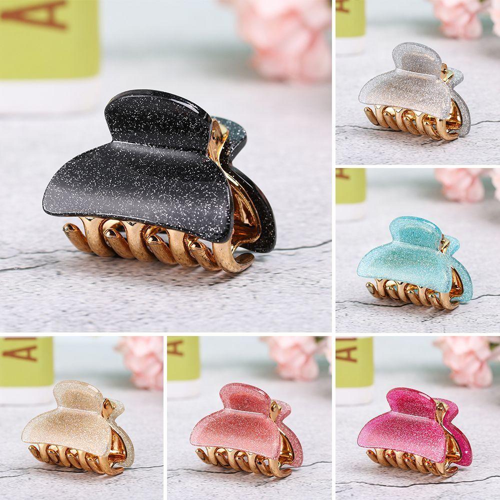 Barrette Acrylic Hair Clip Candy Colors Butterfly Hair Clip Cute Hairpin Clamp  Women Girl