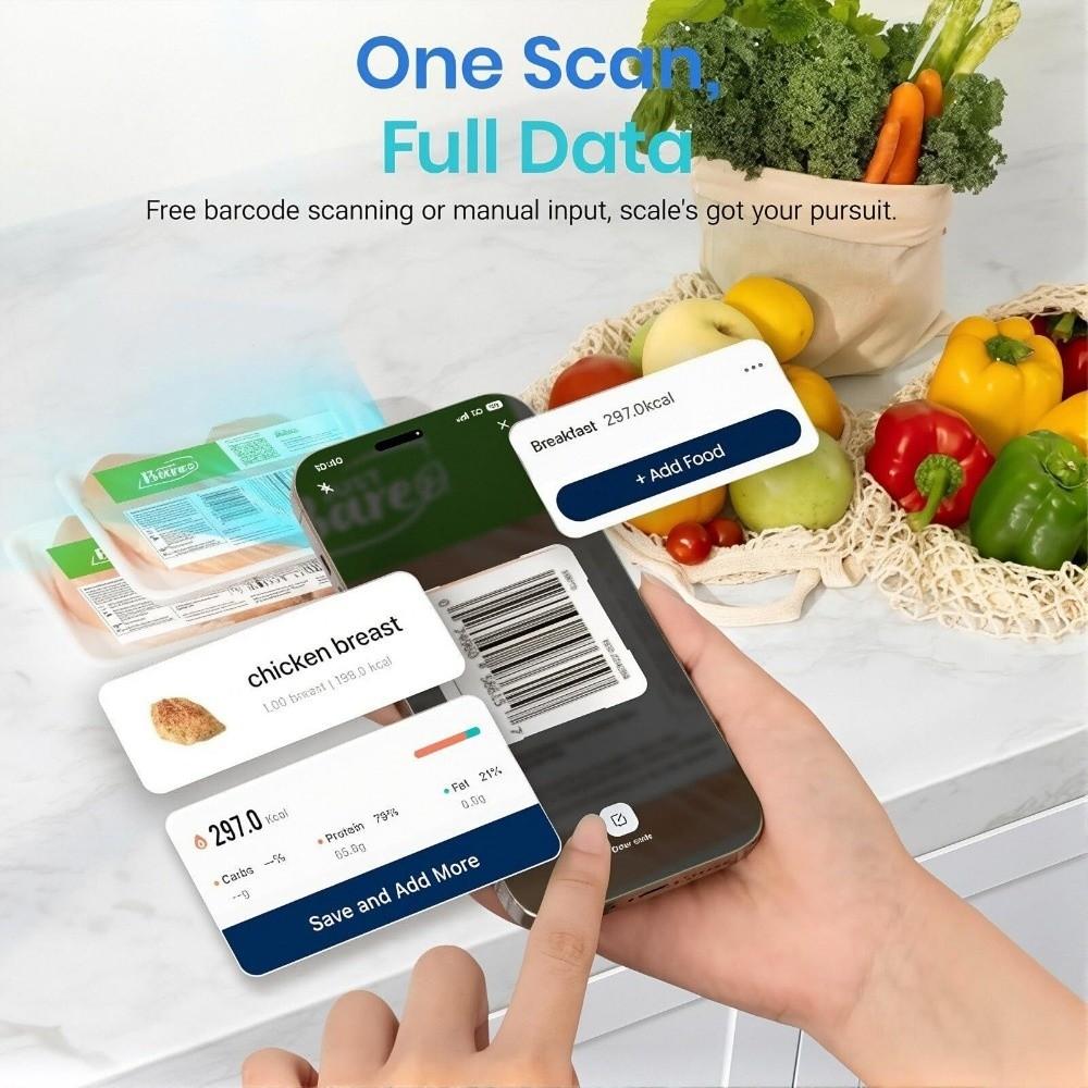 Stainless Steel Smart Digital Kitchen Scale Calorie Counter Scale  Kitchen Use