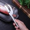 Нержавеющая сталь с круглой ручкой, нож для рыбьей чешуи, строгальный станок для рыбьей чешуи, бытовой скребок для рыбьей чешуи, многоцелевой нож для убийства рыбных животов, строгальный станок для рыбьей чешуи