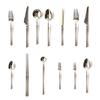 Stainless Steel Cutlery with Steak Cutter Mirror Polished Flatware Utensils Metal Spoons