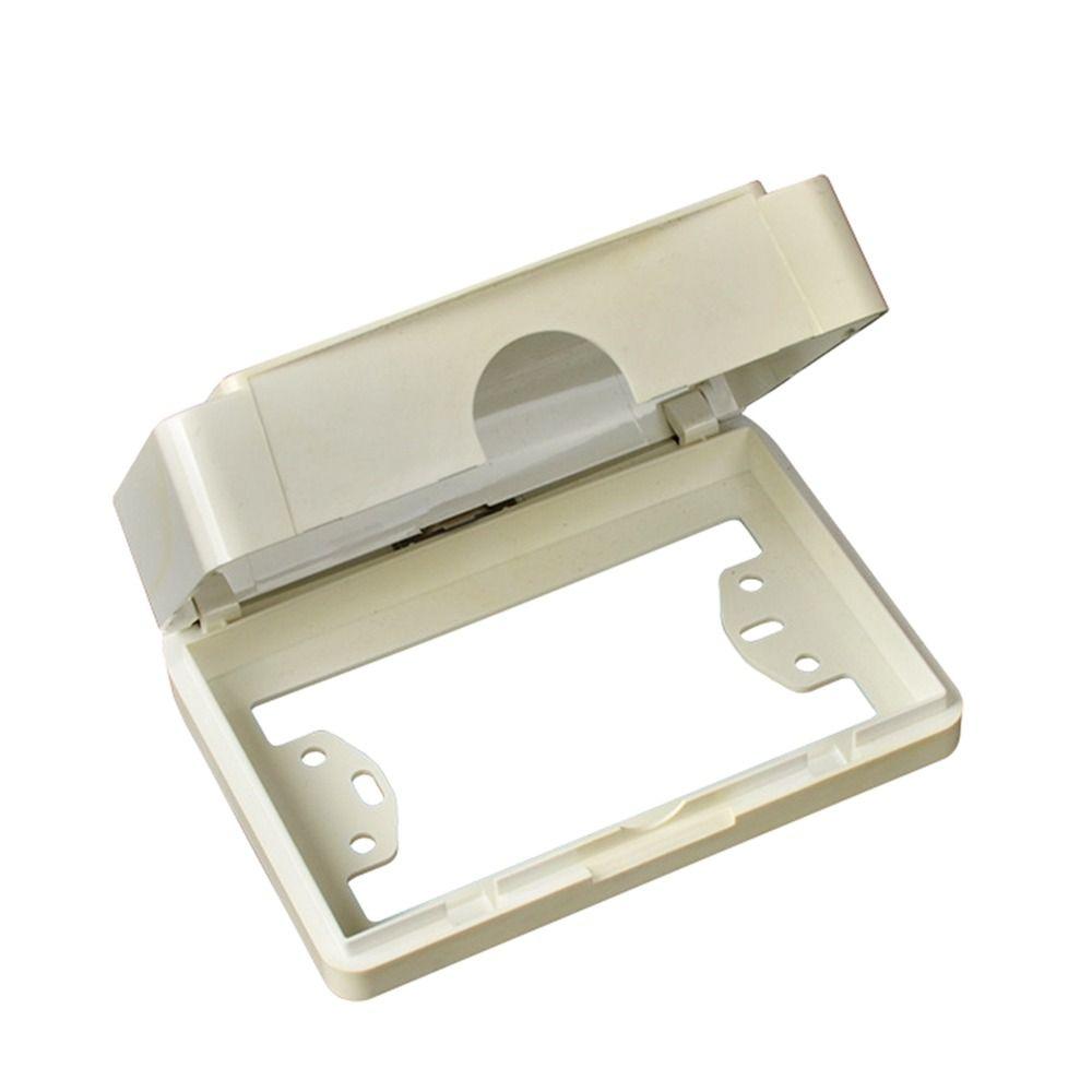 Пластиковый переключатель Защитная крышка Настенная электрическая вилка Крышка розетки Водонепроницаемая коробка Ванная комната