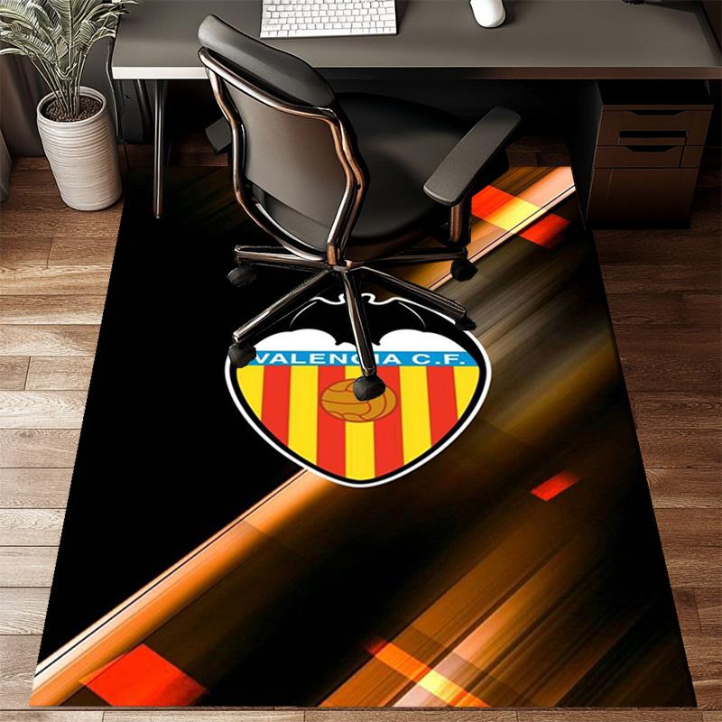 Valencia Cf Crest Design Rug Game Carpet, Floor Mat for Bedroom Living Room Entryway Rug, Home Decor Idea Gift for Christmas birthday