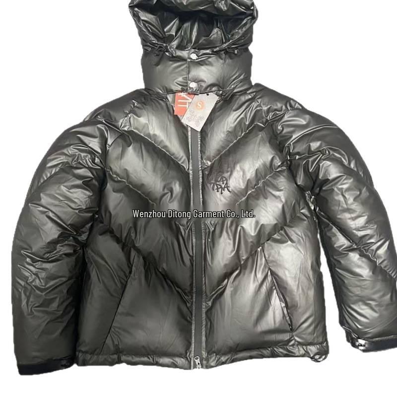 Водонепроницаемая пуховая хлопковая куртка с капюшоном и технологией изменения цвета в зависимости от температуры