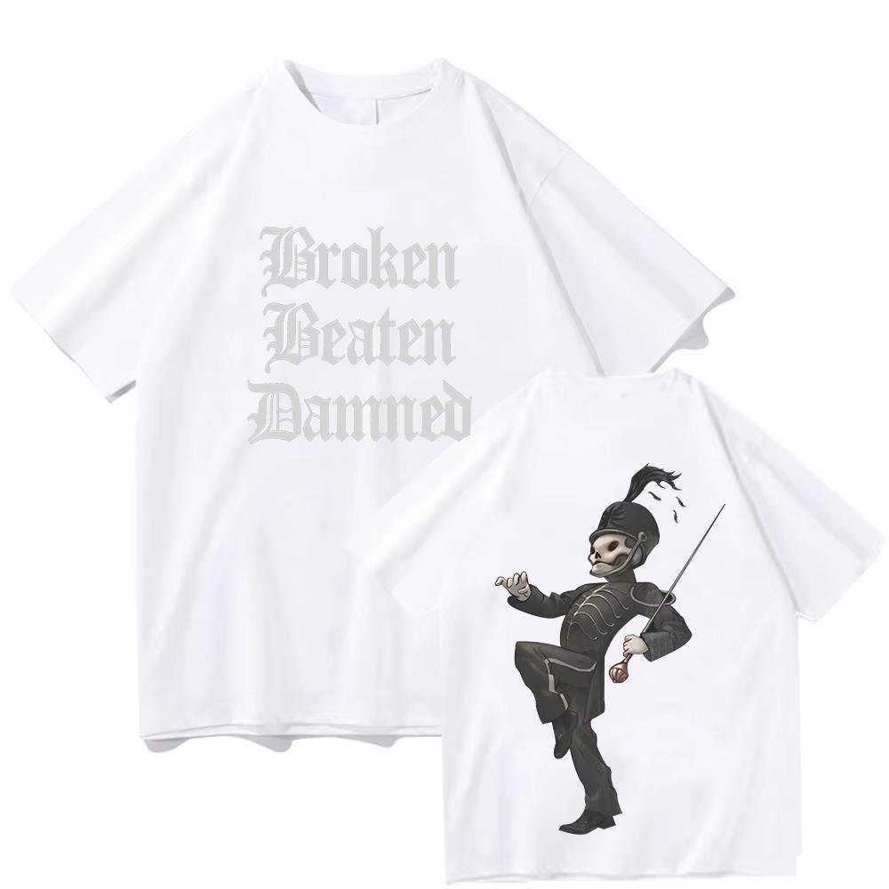 Broken Beaten Damned Tee My Chemical Romance Rock T Shirt Men Women Punk Intage Printed T Shirt Cotton Comfort Clothes