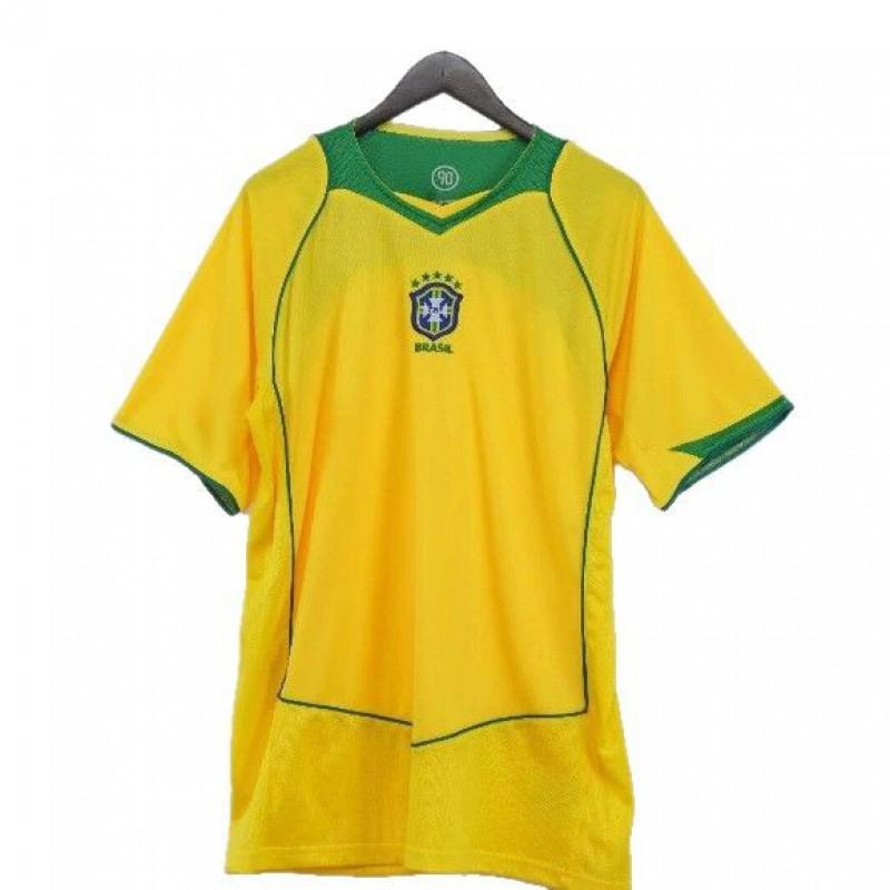 Brazil National Team Retro Soccer Jersey Men Women Short Sleeve Performance Sportswear Cycling Running Fitness