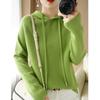 Women's Hooded Sweater Slim Fashion Solid Color Knitwear Tops Casual Plus Size Sweater Pullover